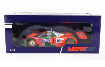 MAZDA 787b 2.6l Team Mazdaspeed Co. Ltd. N55 Winner 24h Le Mans (1991) B.Gachot - J.Herbert - V.weidler, Orange Green Silver