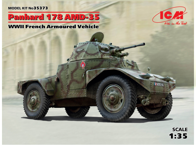 Сборная модель Французский бронеавтомобиль WWII French Armoured Vehicle Panhard 178AMD 35