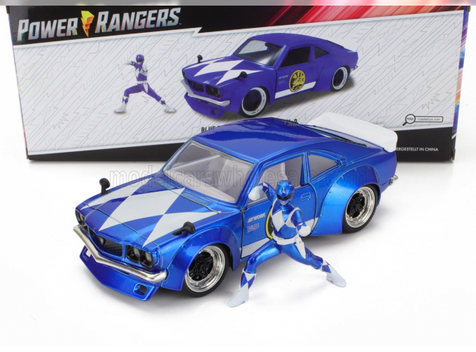 MAZDA Rx-3 With Power Rangers Figure (1974), Blue White