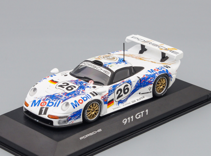 PORSCHE 911 GT1 #26, white