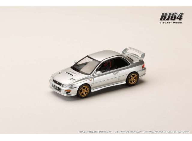 SUBARU Impreza PURE SPORTS COUPE WRX type R STi Version WR Type Front Bumper, arctic silver metallic