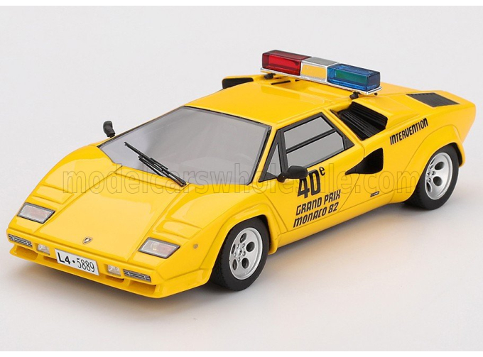 LAMBORGHINI Countach 5000s Safety Car F1 Gp Monaco (1982), Yellow
