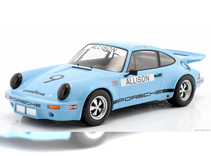 PORSCHE 911 Carrera 3.0 Rsr N 9 Iroc Riverside 1974 Bobby Allison, blue