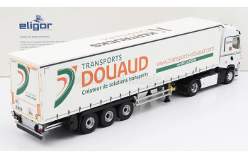 RENAULT T-LINE HIGH TRUCK TELONATO DOUAUD TRANSPORTS (2021), WHITE GREEN ORANGE