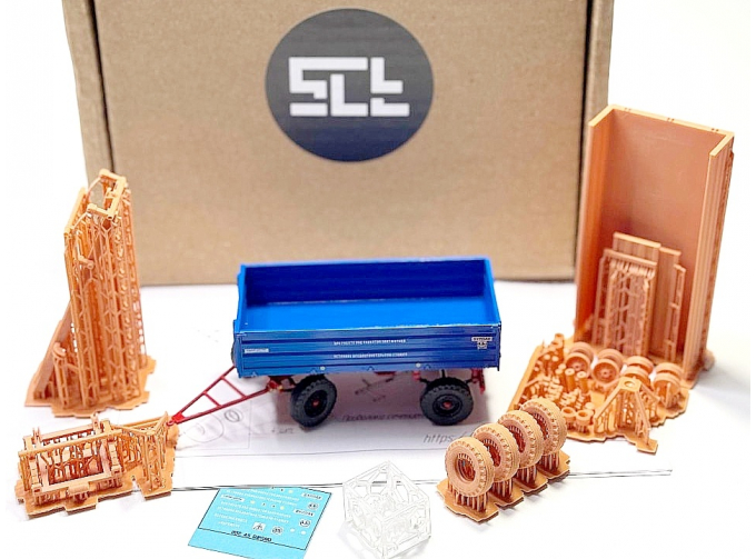 Сборная модель прицепа 2-ПТС-4,5 "Бурлак"