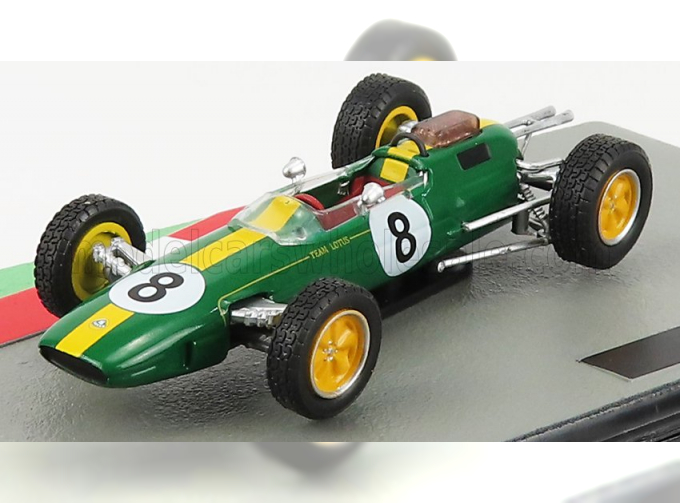 LOTUS F1 25 N 8 World Champion Season 1963 Jim Clark, Green Yellow