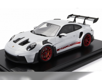 Porsche 911 (992) GT3 RS (2022), ice grey metallic / pyro red