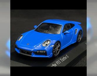 PORSCHE 911 (992) Turbo S Coupe Sport Design (2021), blue