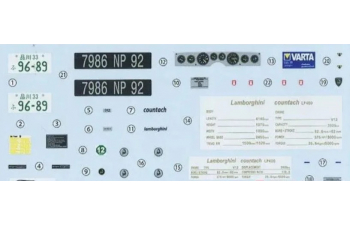 Сборная модель Lamborghini Countach LP400