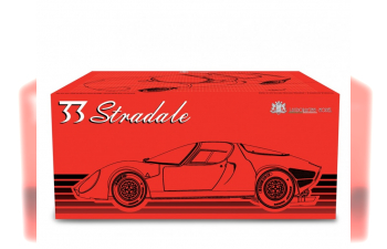 ALFA ROMEO 33 Coupe Stradale Museum Version (1967), красный