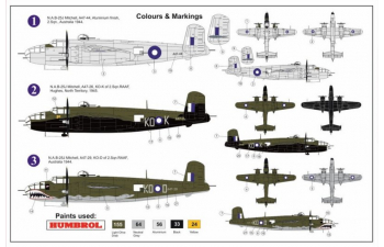 Сборная модель American bomber of W.W.ll B-25J Mitchell RAAF