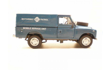 LAND ROVER Series III 109 Motorway Patrol, Classic cars 1:43, сине-зеленый