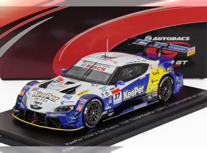 TOYOTA Supra Gr Team Keeper Tom's №37 Gt500 Class Super Gt (2020) Ryo Hirakawa - Nick Cassidy, White Blue