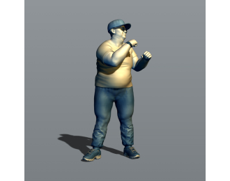 Фигура Полный боксер, окрашенная, окрашенная