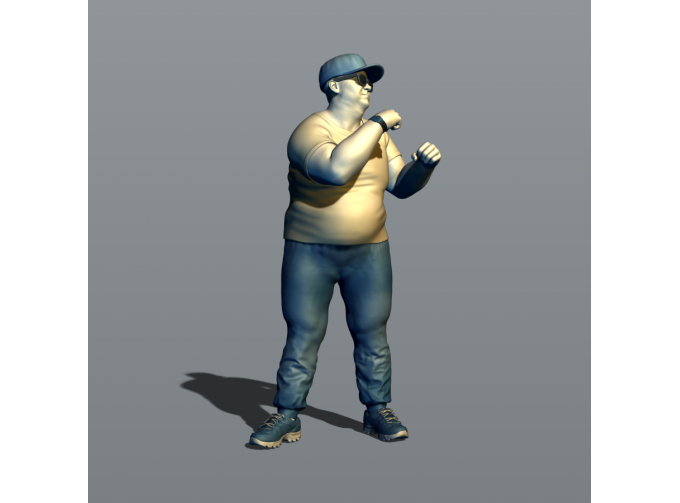 Фигура Полный боксер, окрашенная, окрашенная