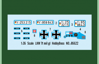 Сборная модель немецкий грузовик LKW 7t mil gl