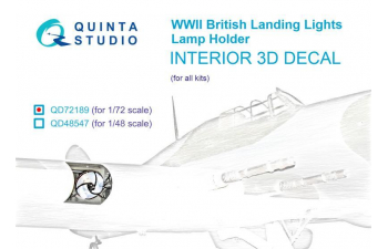 Кронштейны для посадочных фар британских самолетов ВМВ (для любых моделей)