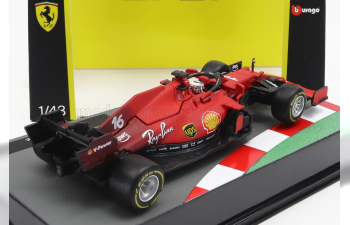 FERRARI F1 Sf21 Team Scuderia Ferrari Mission Winnow N16 Season (2021) Charles Leclerc - Con Pilota E Vetrina - With Pilot And Showcase, Red