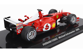 FERRARI F1  F2002 N 1 World Champion Season 2002 Michael Schumacher - Damage Blister Box, Red White