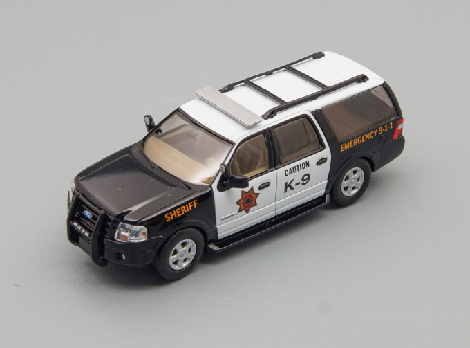 FORD Expedition EL SSP Police K-9 Sheriff, black/white