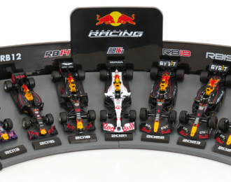 RED BULL Set F1 7x Rb9 №1 World Champion (2013) Sebastian Vettel - Rb11 №3 (2015) - Rb12 №3 (2016) Daniel Ricciardo - Rb16b №33 Turkish Gp (2021) Max Verstappen - 2x Rb19 №11 (2023) Sergio Perez - Rb20 N 1 World Champion 2024 Max Verstappen