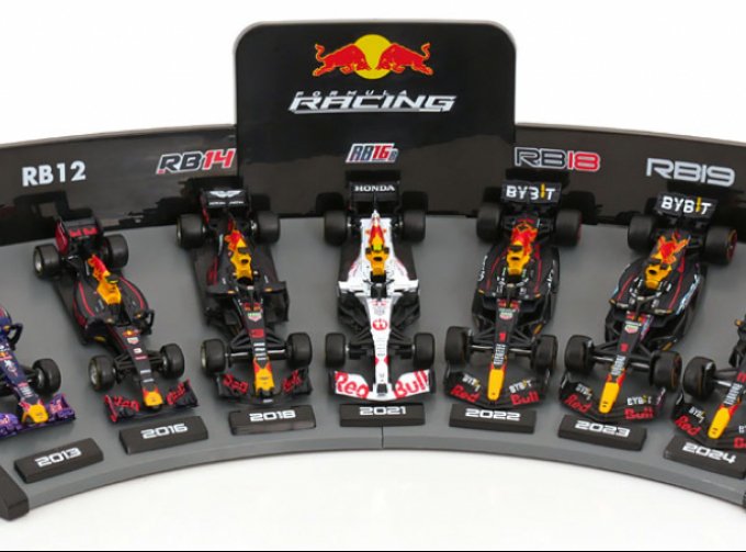 RED BULL Set F1 7x Rb9 №1 World Champion (2013) Sebastian Vettel - Rb11 №3 (2015) - Rb12 №3 (2016)
