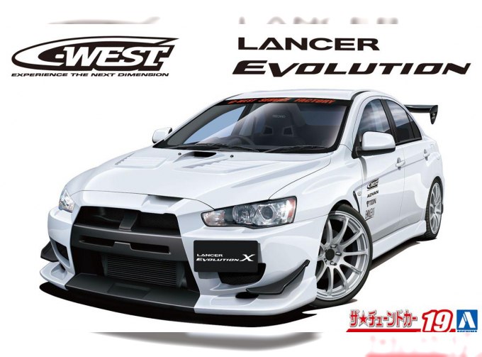 Сборная модель Mitsubishi Lancer Evolution X C-West