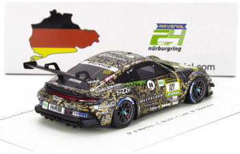 PORSCHE 911 992 Gt3 Cup Team Kkramer Racing №121 24h Nurburgring (2024) M.di Martino - C.Bruck - F.Leid - M.oberheim, Black Yellow