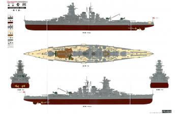 Сборная модель Японский линкор KONGO PREMIUM
