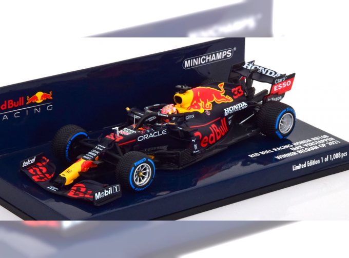 RED BULL RB16B Winner GP Belgium World Champion, Verstappen (2021)