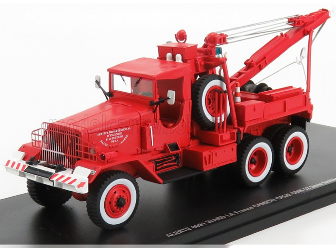 WARD LA FRANCE M1a1 Truck 3-assi Sapeurs Pompiers Wrecker (1944) - Autogru - Carro Attrezzi - Crane - Grue, Red White