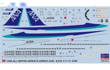 Сборная модель Пассажирский самолет ANA AIRBUS A320