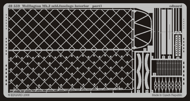Фототравление Wellington Mk.I Mid.fuselage interior