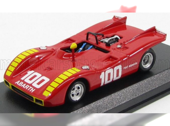 FIAT Abarth 2000sp Spider N 100 Gp De Enna 1970 A.merzario, Red Yellow