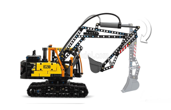 VOLVO Lego Technic - Fmx 540 Truck Pianale Trasporto Ec230e Escavatore - Electirc Excavator (2021), White