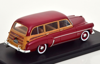 CHEVROLET Styleline Deluxe Station Wagon (1952), metallic red/wood