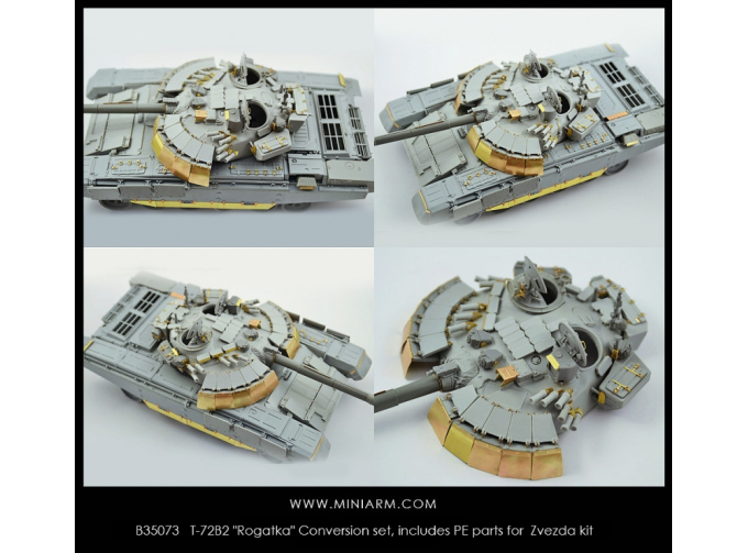 Т-72Б2 "Рогатка" Конверсионный набор, включает фототравление