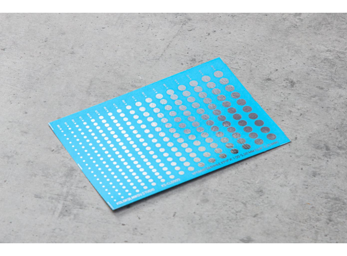 Хромированные круги 1,00- 5,00 мм (шаг 0,25 мм)