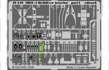 Фототравление для SB2C-4 interior