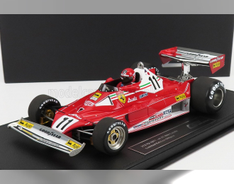 FERRARI F1 312t2 Scuderia Ferrari Sefac Team N 11 Niki Lauda (with Pilot Figure) 1977 World Champion - Con Vetrina - With Showcase, Red