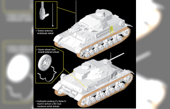 Сборная модель Германский танк Pz.Kpfw.IV Ausf.D w/5cm L/60