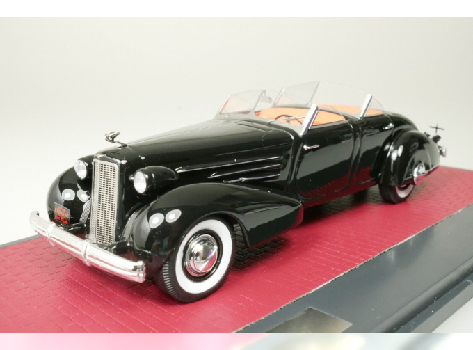 CADILLAC V16 Dual Cowl Sport Pheaton open (1937) , black