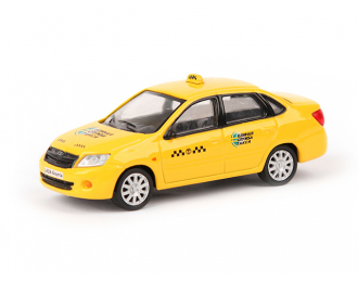 LADA Granta Единая Служба Такси, yellow
