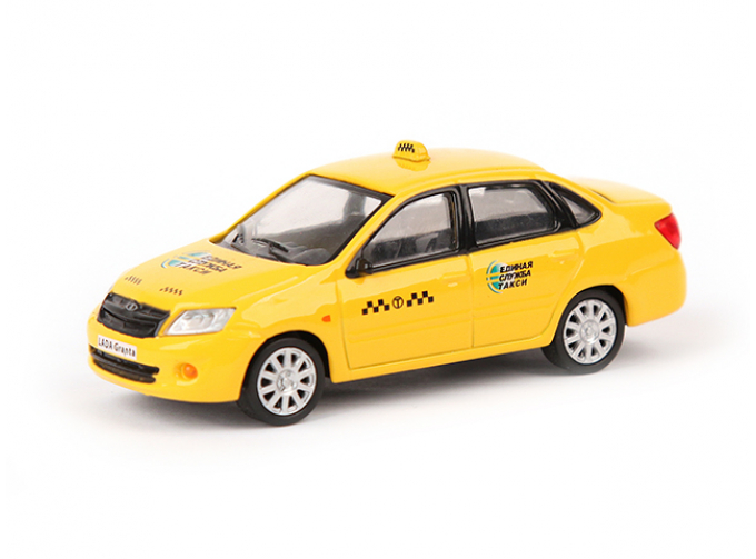 LADA Granta Единая Служба Такси, yellow