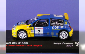 Renault Clio S1600 #2 Simon J.Joseph / Jack Boyere Rallye d'Antibes 2004