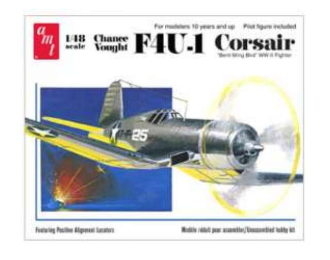 Сборная модель Change Vought F4U-1 Corsair Fighter Plane, plastic modelkit