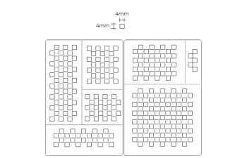 Маска окрасочная клетки 4мм, размер S