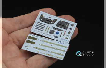 3D Декаль интерьера кабины Bf 109F2/F4 (Hasegawa)