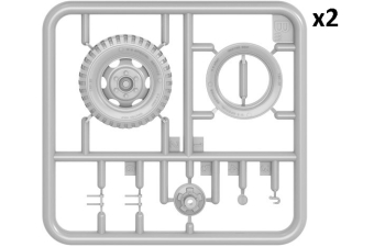 Сборная модель CHEVROLET G7107 4x4 Cargo Truck Military With Ben Hur Trailer 1943