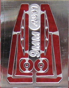 Фототравление Дворники 9мм, блестящий никель